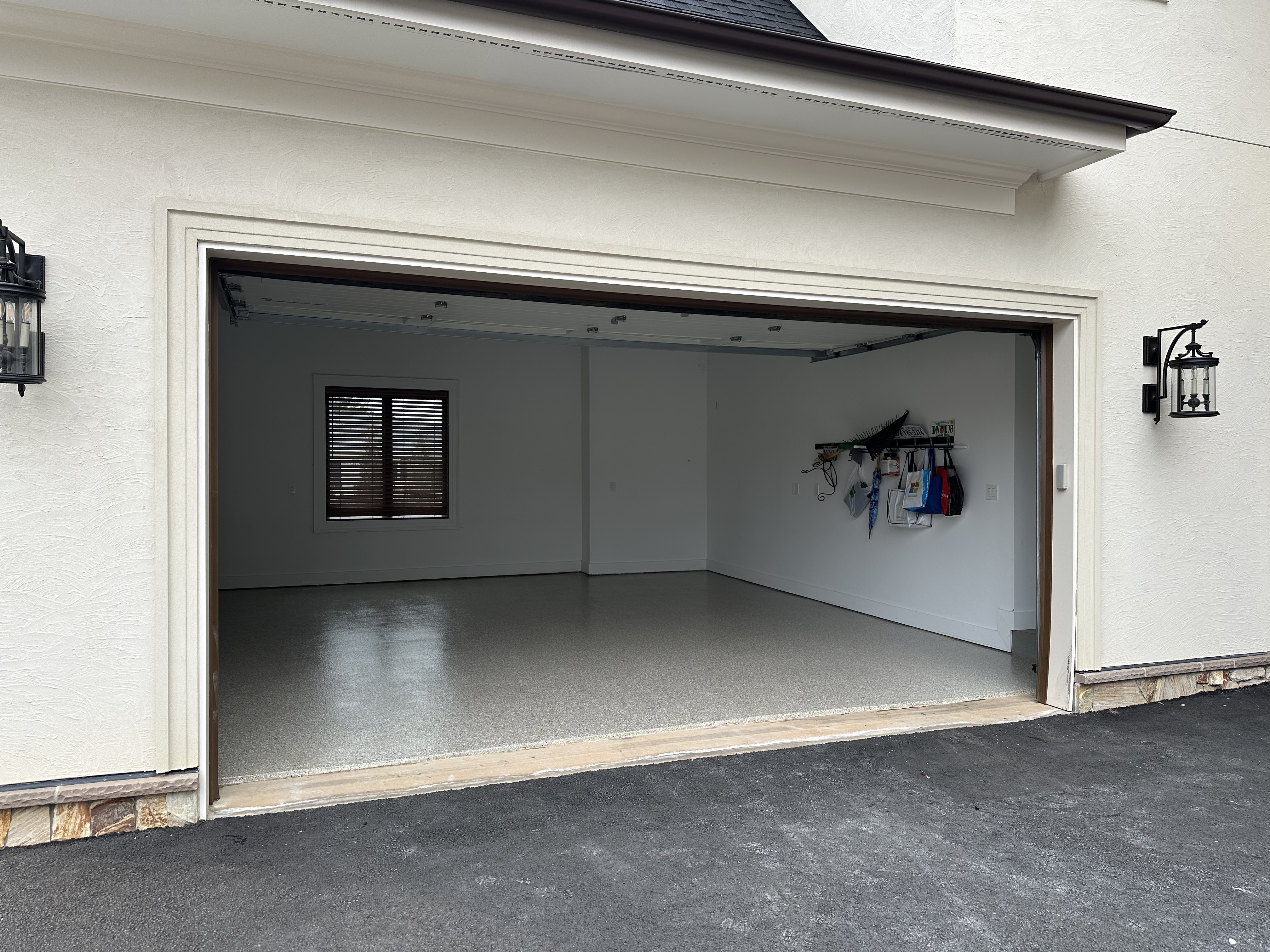 Polyaspartic garage floor coating installed in Great Falls VA by Mod Garage of Nova